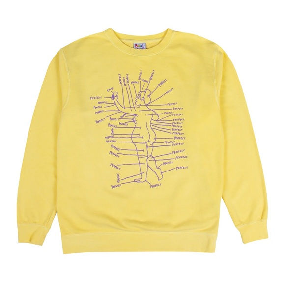 porous walker Other - Porous Walker ‘Perfect’ Sweatshirt Yellow Graphic Men's Sweater